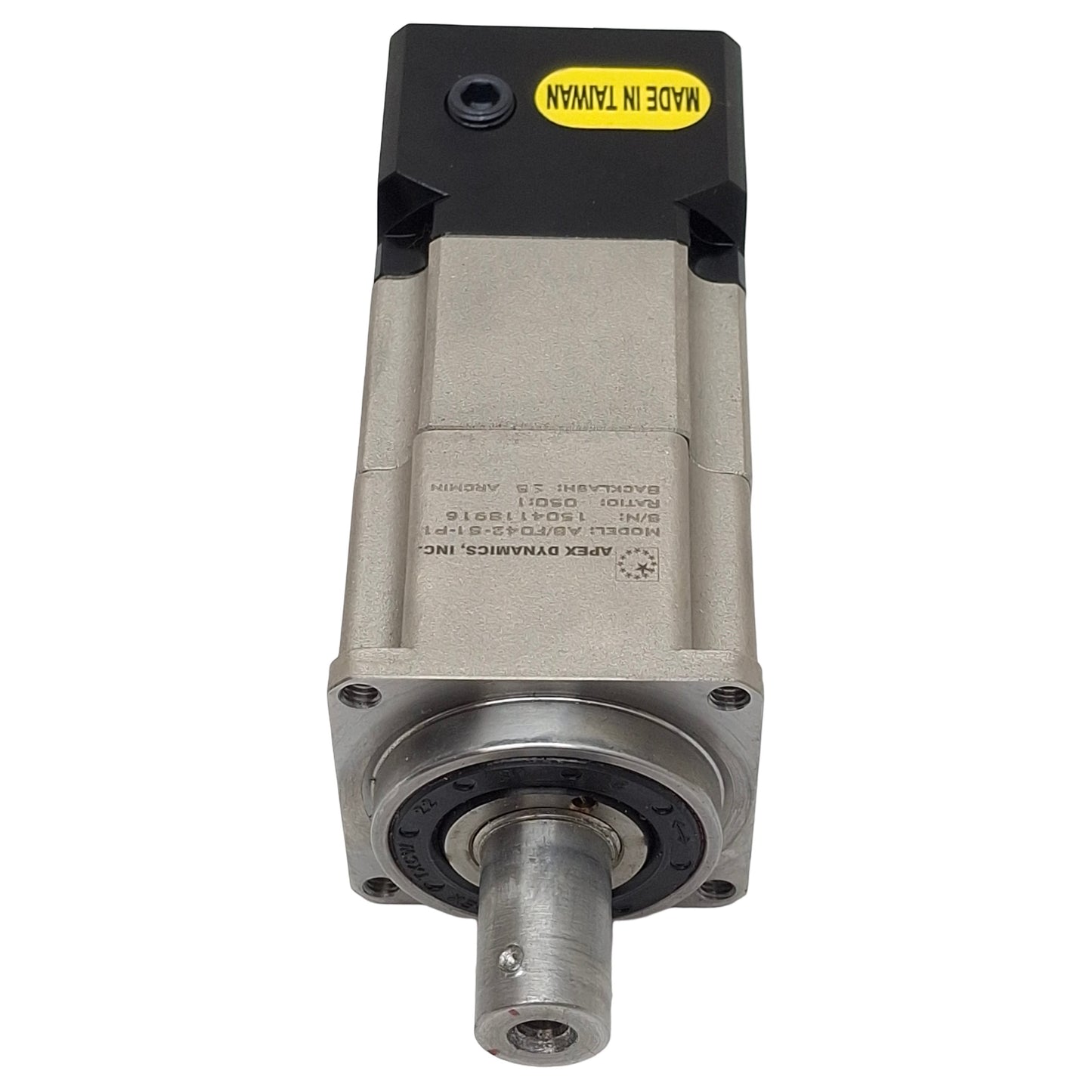 Used Apex Dynamics AB/F042-S1-P1 Planetary Gearbox, 2-Stage 50:1 Ratio, 22Nm, 5000rpm