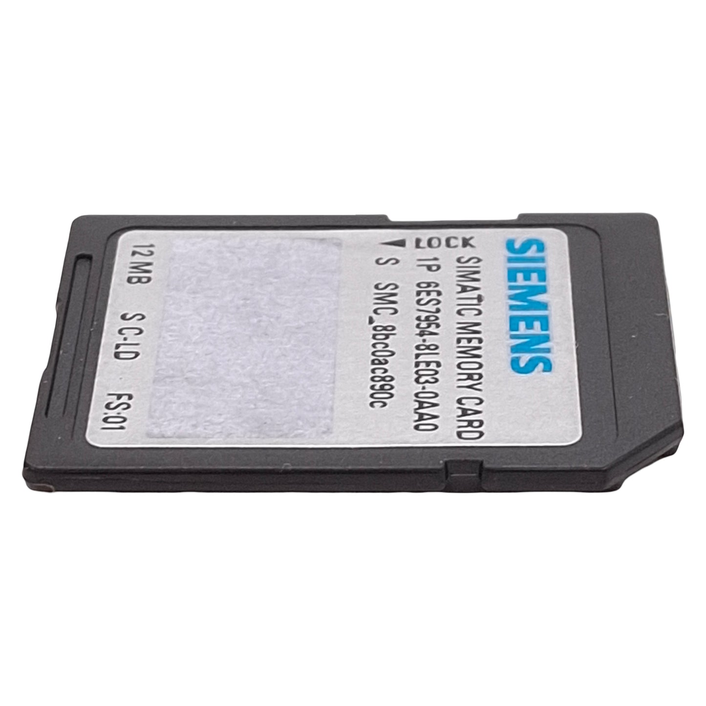 Used Siemens 6ES7954-8LE03-0AA0 SIMATIC S7 Memory Card For S7-1x00 CPU/SINAMICS, 12MB