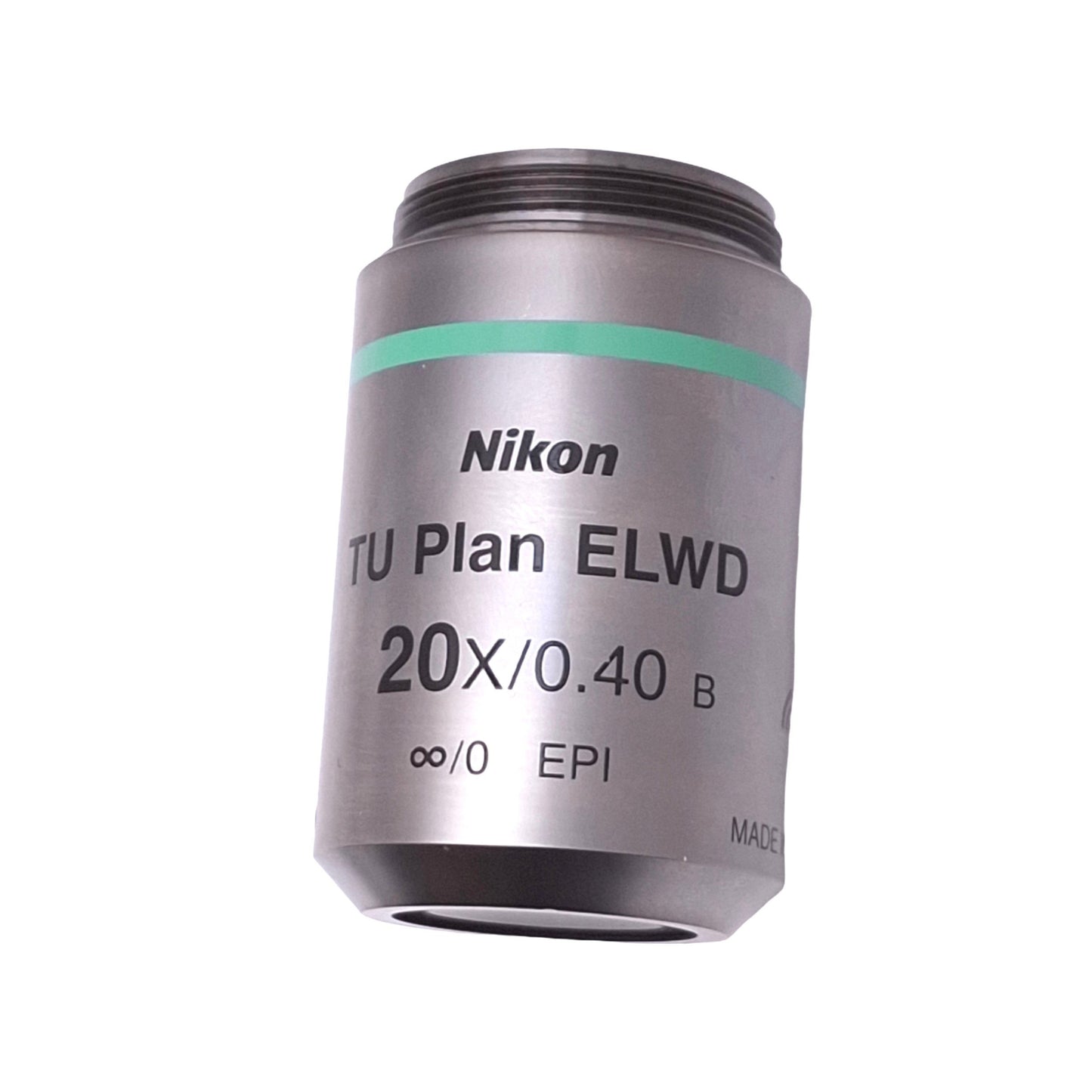 Used Nikon MUE21200 TU Plan ELWD 20X Microscope Objective Lens 20x, NA 0.40, M25x0.75