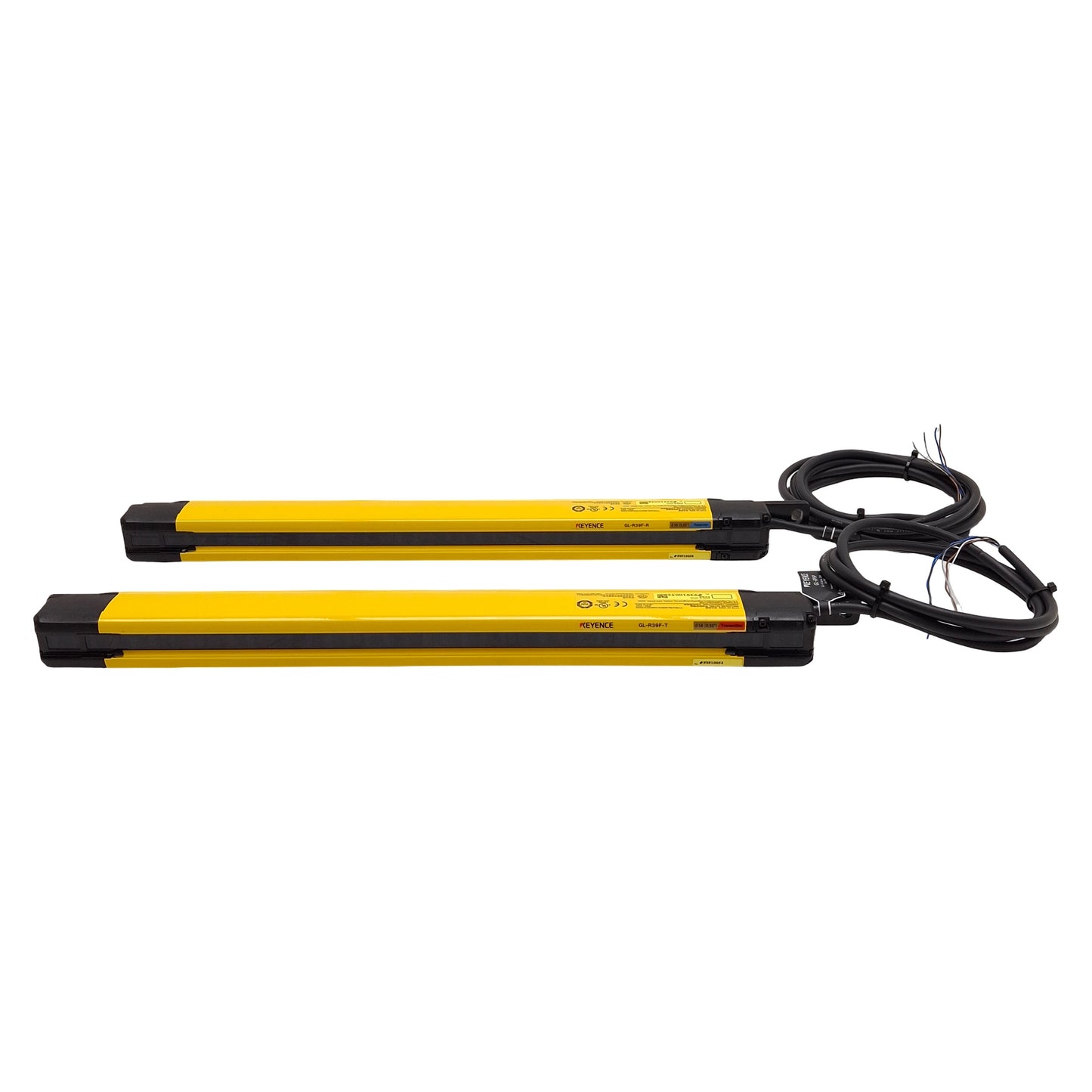 Used Keyence GL-R39F Safety Light Curtain, PNP, ø14mm, 380mm, 0.2-10m Range, 24VDC