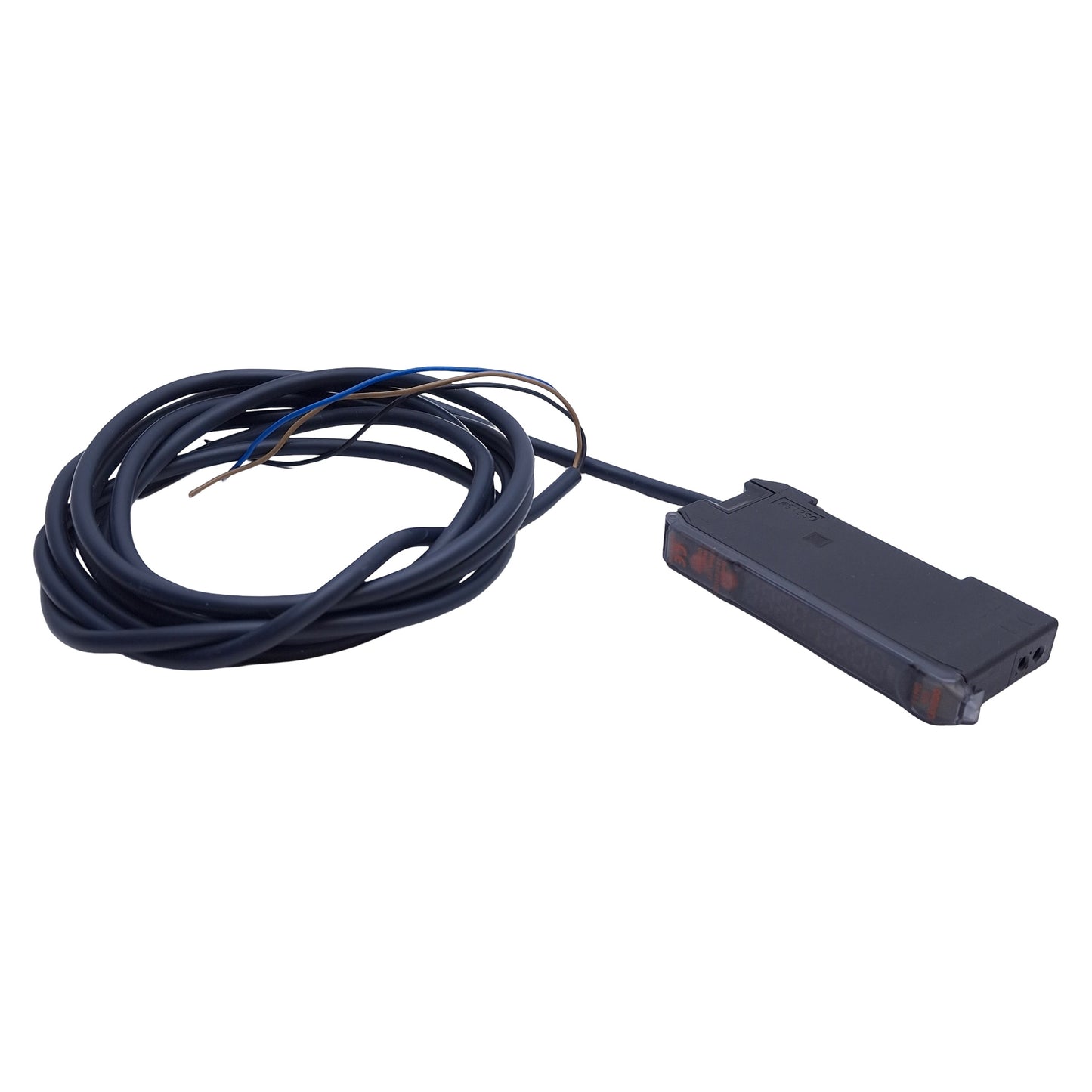 Used Omron E3X-DA41-S 2M Fiber Optic Sensor Amplifier PNP, Red 635nm, 12-24VDC, 2m