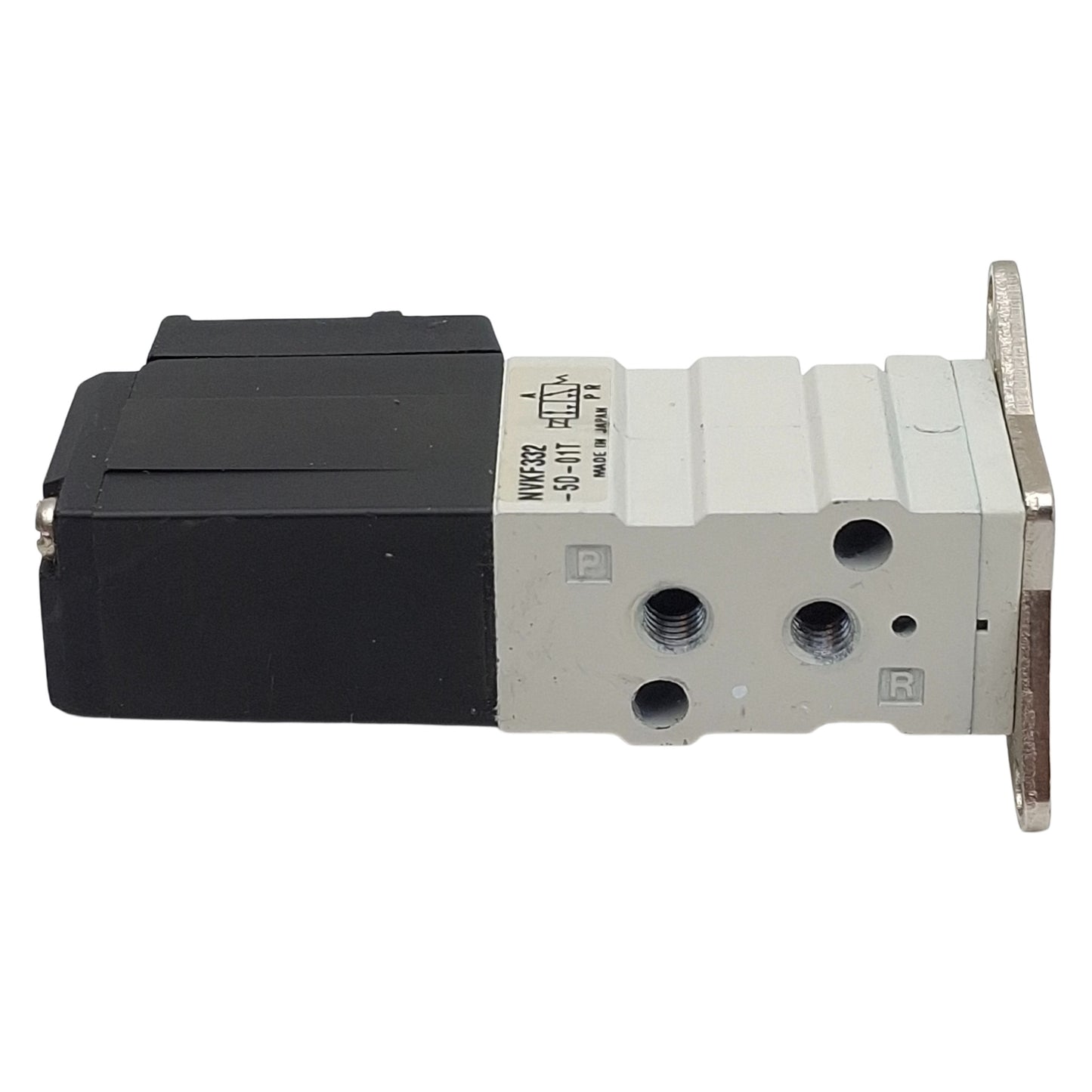 Used SMC NVKF332-5D-01T Solenoid Valve, 3/2-Way, 1/8in NPT, M5, 0-0.7MPa, 24VDC Coil