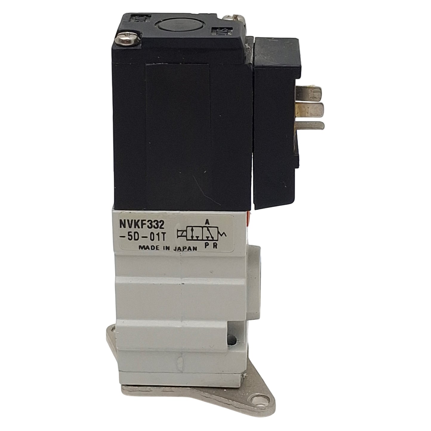 Used SMC NVKF332-5D-01T Solenoid Valve, 3/2-Way, 1/8in NPT, M5, 0-0.7MPa, 24VDC Coil