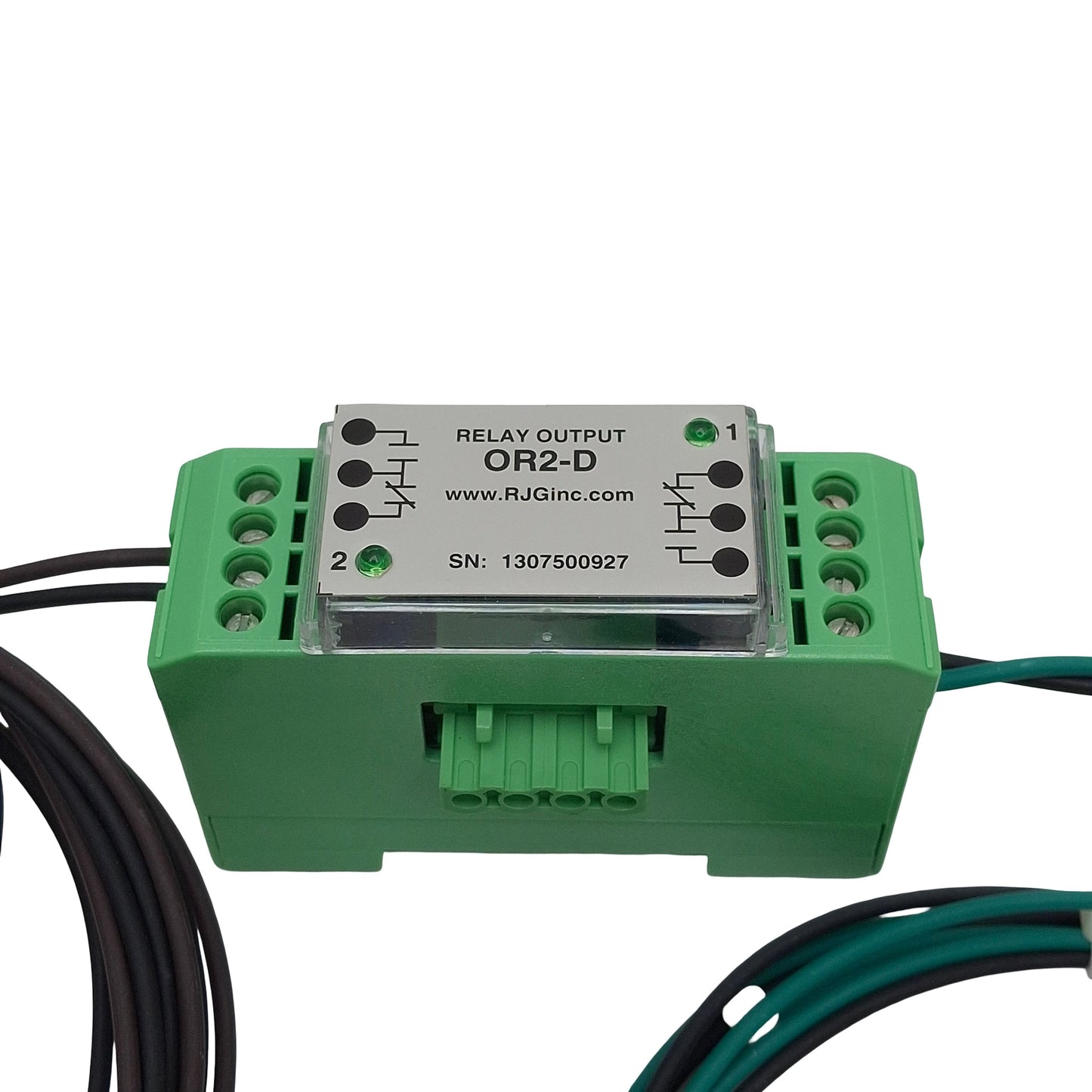 New – Open box RJG OR2-D Lynx Dual Relay Output Module, 2NO/2NC, 12VDC In, 1A 30VDC Out