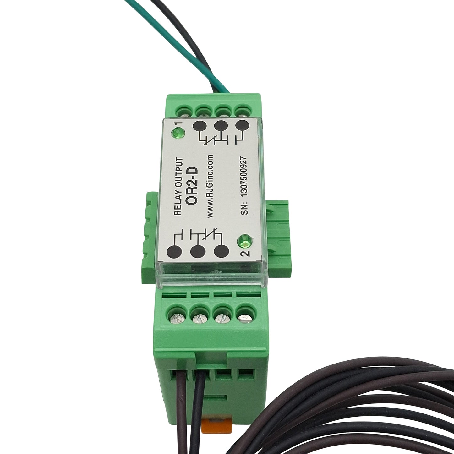New – Open box RJG OR2-D Lynx Dual Relay Output Module, 2NO/2NC, 12VDC In, 1A 30VDC Out