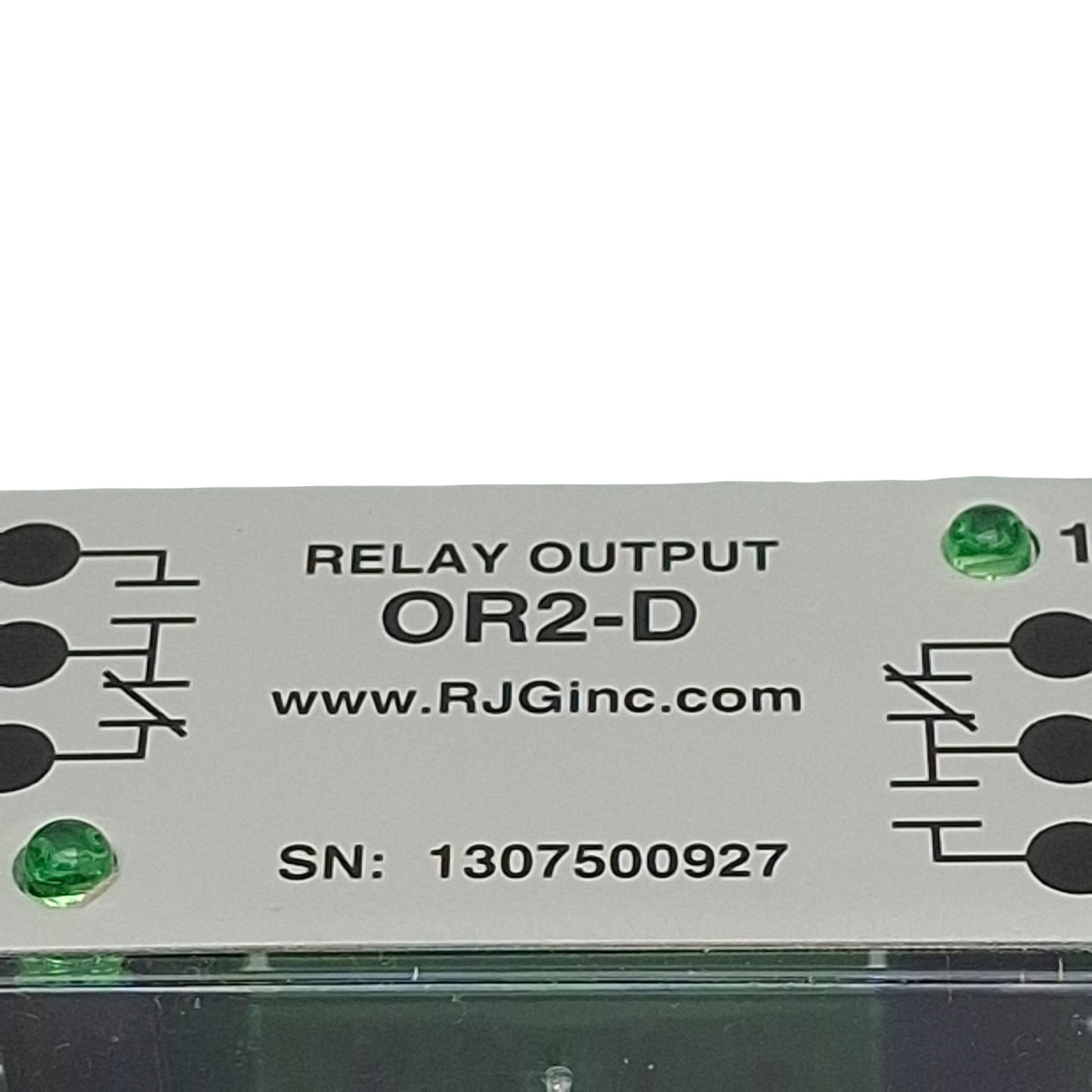 New – Open box RJG OR2-D Lynx Dual Relay Output Module, 2NO/2NC, 12VDC In, 1A 30VDC Out