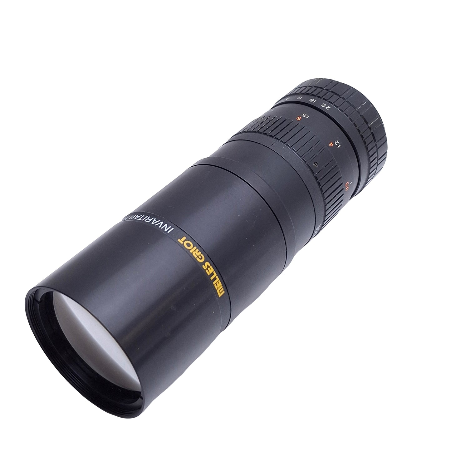Used Melles Griot 59LGC550 Invaritar Machine Vision Lens 1-10m FL, 59LGF412, *Debris*