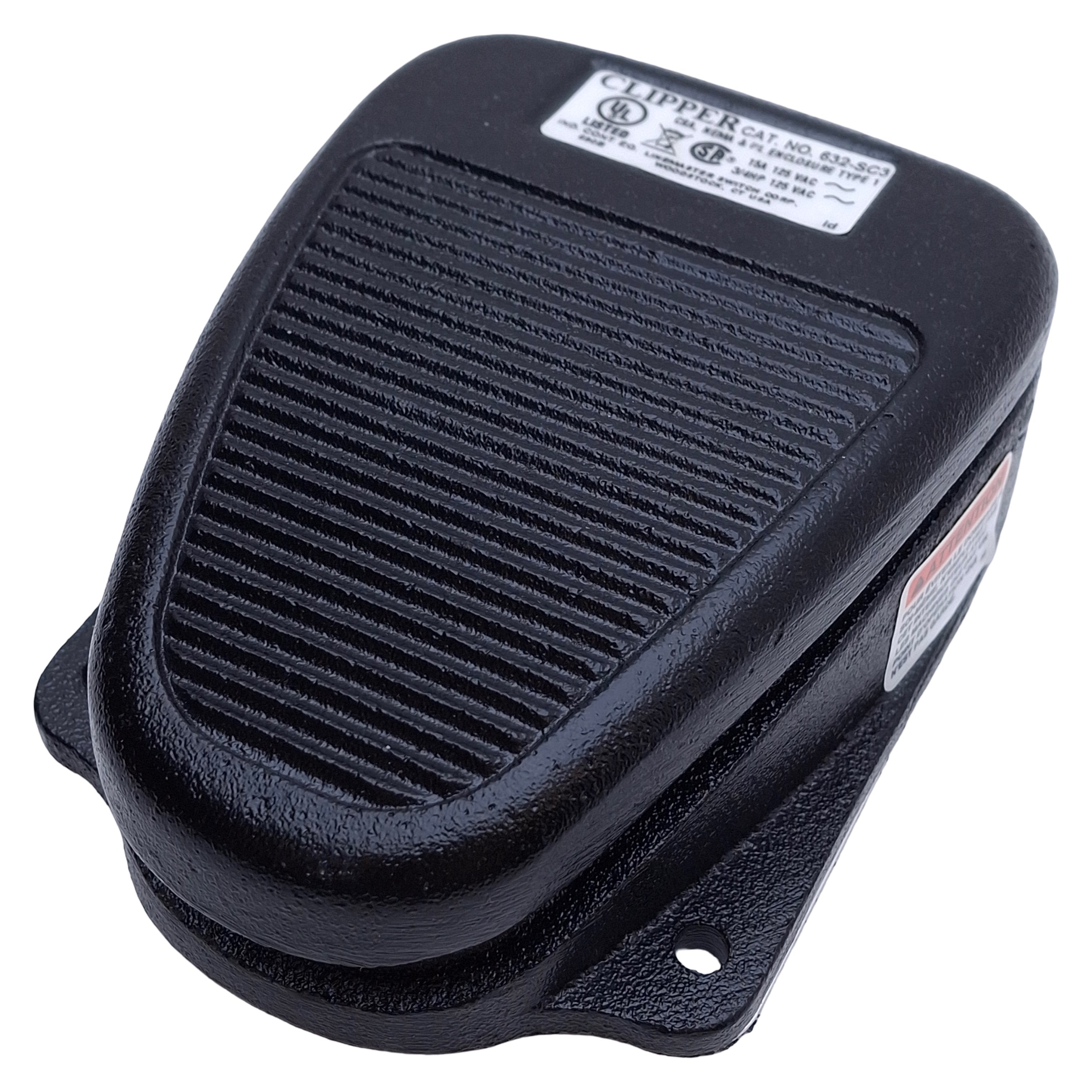 Linemaster 632-SC3 Clipper Momentary Foot Switch SPST-NO, 3/4HP 15A 12 ...