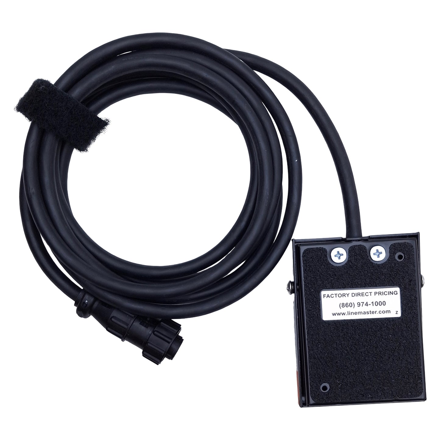 Used Linemaster T-91-S Treadlite II Momentary Foot Switch SPST, 1/2HP 125VAC 10A, 6ft