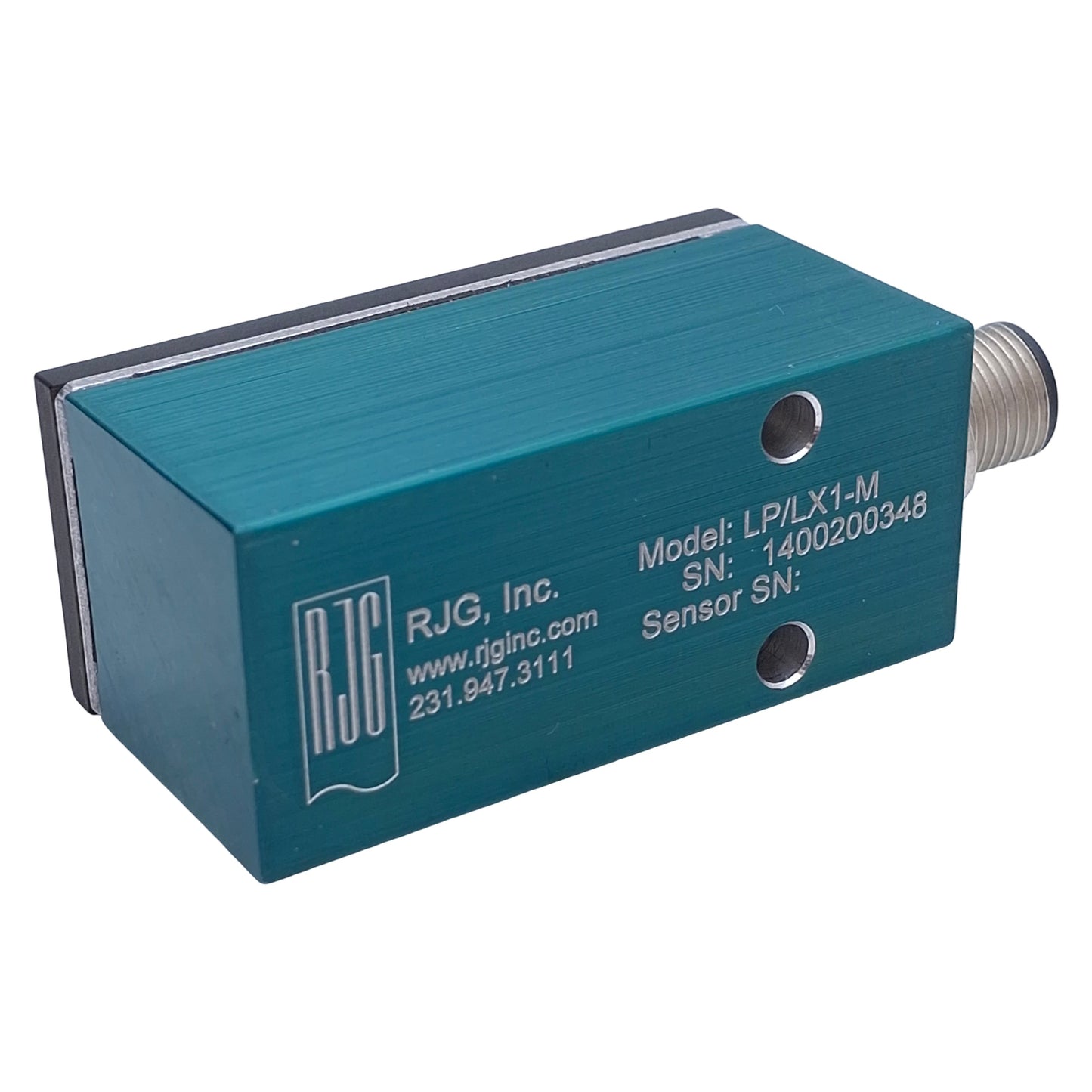 Used RJG LP/LX1-M Piezoelectric Sensor Adapter 0-20,000pC Range, M12 4-Pin Connector