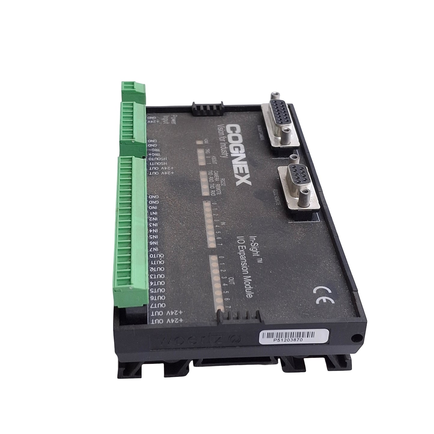 Used Cognex 800-5758-1 In-Sight Model 1450 I/O Expansion Module DB9, DB15, 24VDC