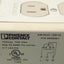 Used Phoenix Contact 5600461 Standard Duplex Receptacle, 6-Pole, 120VAC 15A, DIN Rail