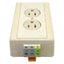 Used Phoenix Contact 5600461 Standard Duplex Receptacle, 6-Pole, 120VAC 15A, DIN Rail