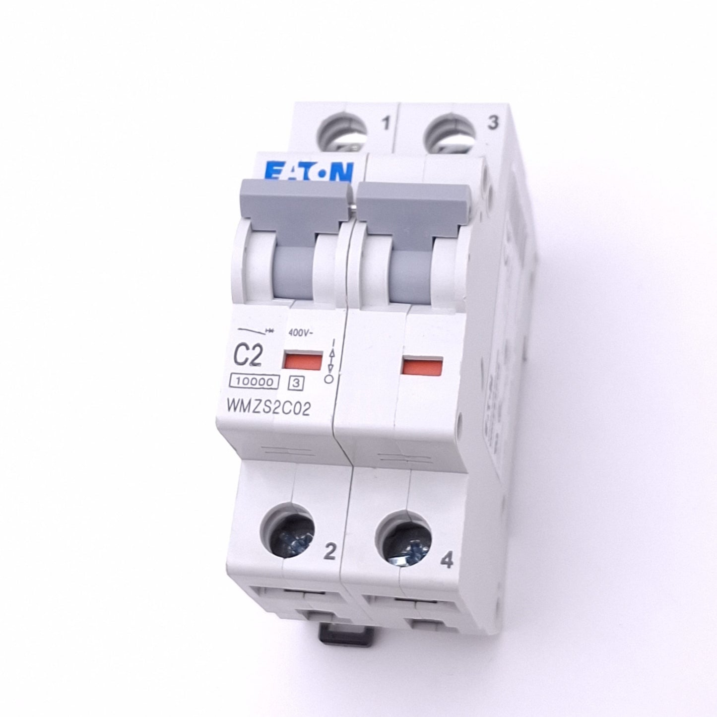 New Eaton WMZS2C02 Miniature Circuit Breaker, 2-Pole 2A, 400VAC Max, DIN Rail