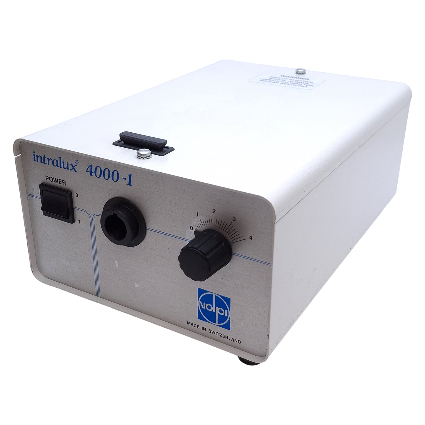 Used Volpi Intralux 4000-1 10255 Fiber Optic Light Source 120W, 121VAC *No Bulb*