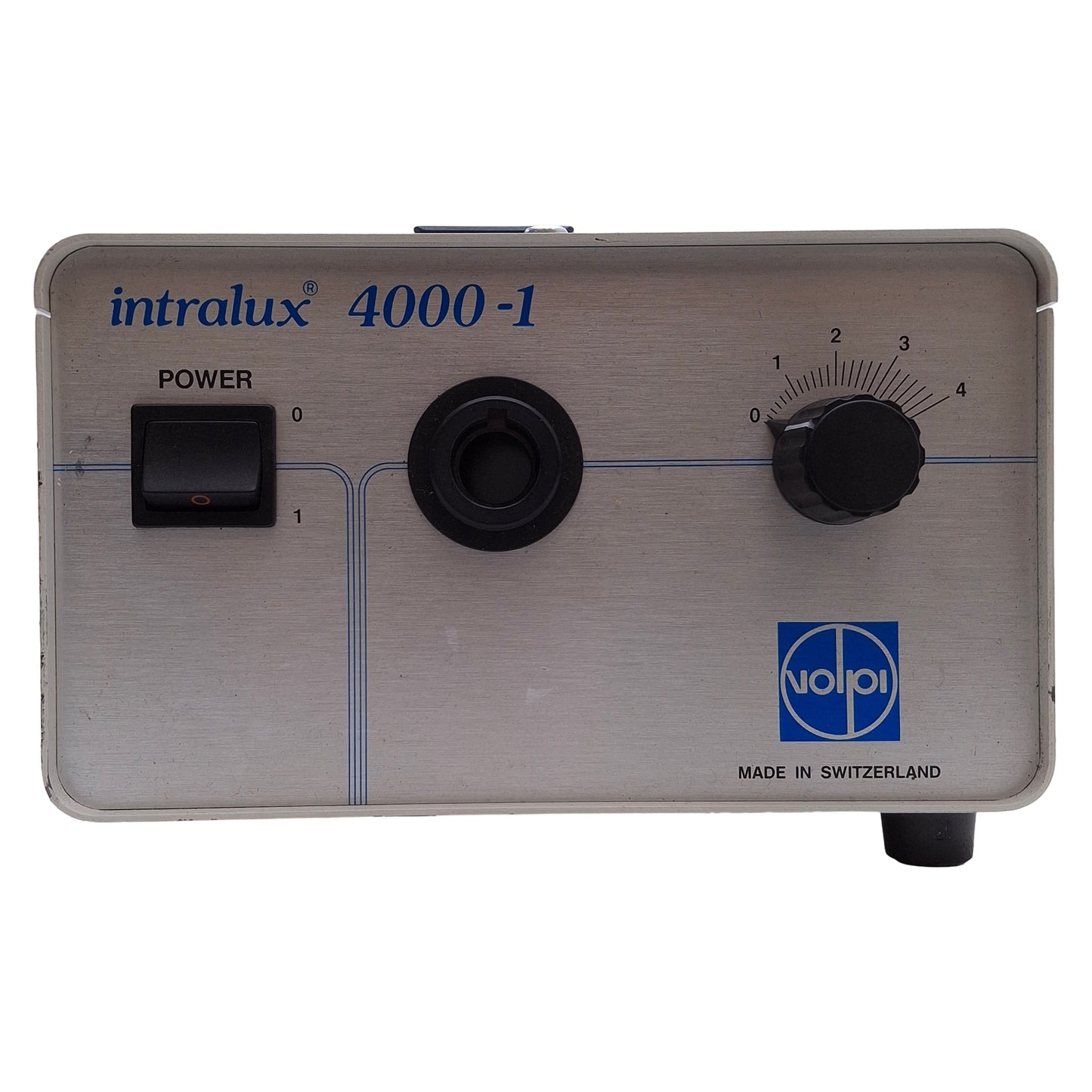 Used Volpi Intralux 4000-1 10255 Fiber Optic Light Source 120W, 121VAC *No Bulb*