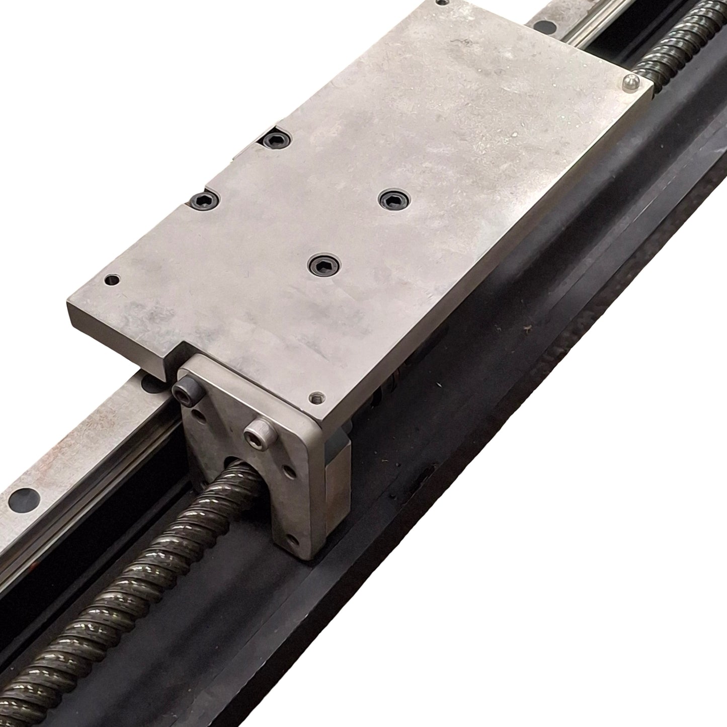 Used Thomson Saginaw Ball Screw Position Linear Actuator 47in Stroke 1in Lead NEMA34