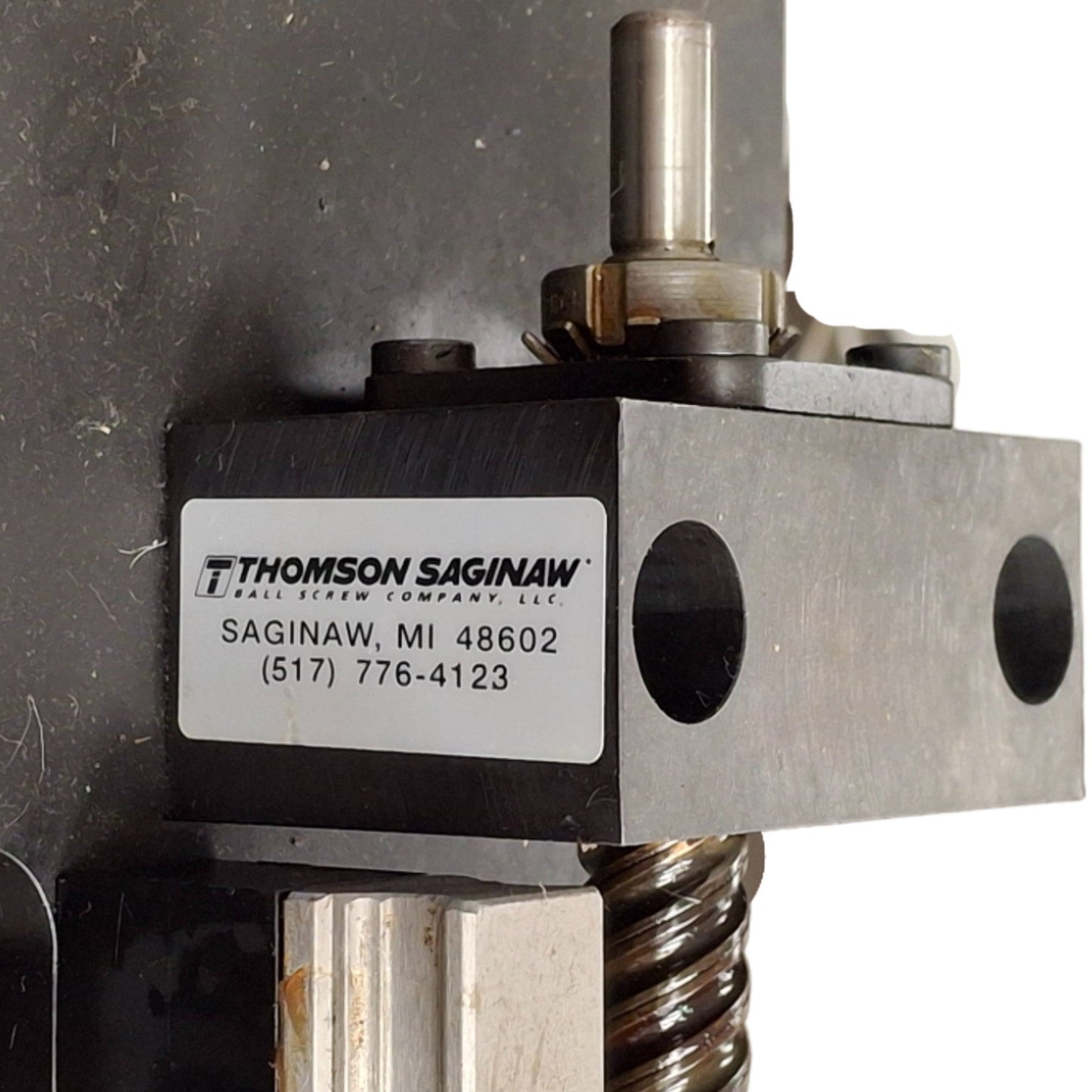 Used Thomson Saginaw Ball Screw Position Linear Actuator 47in Stroke 1in Lead NEMA34