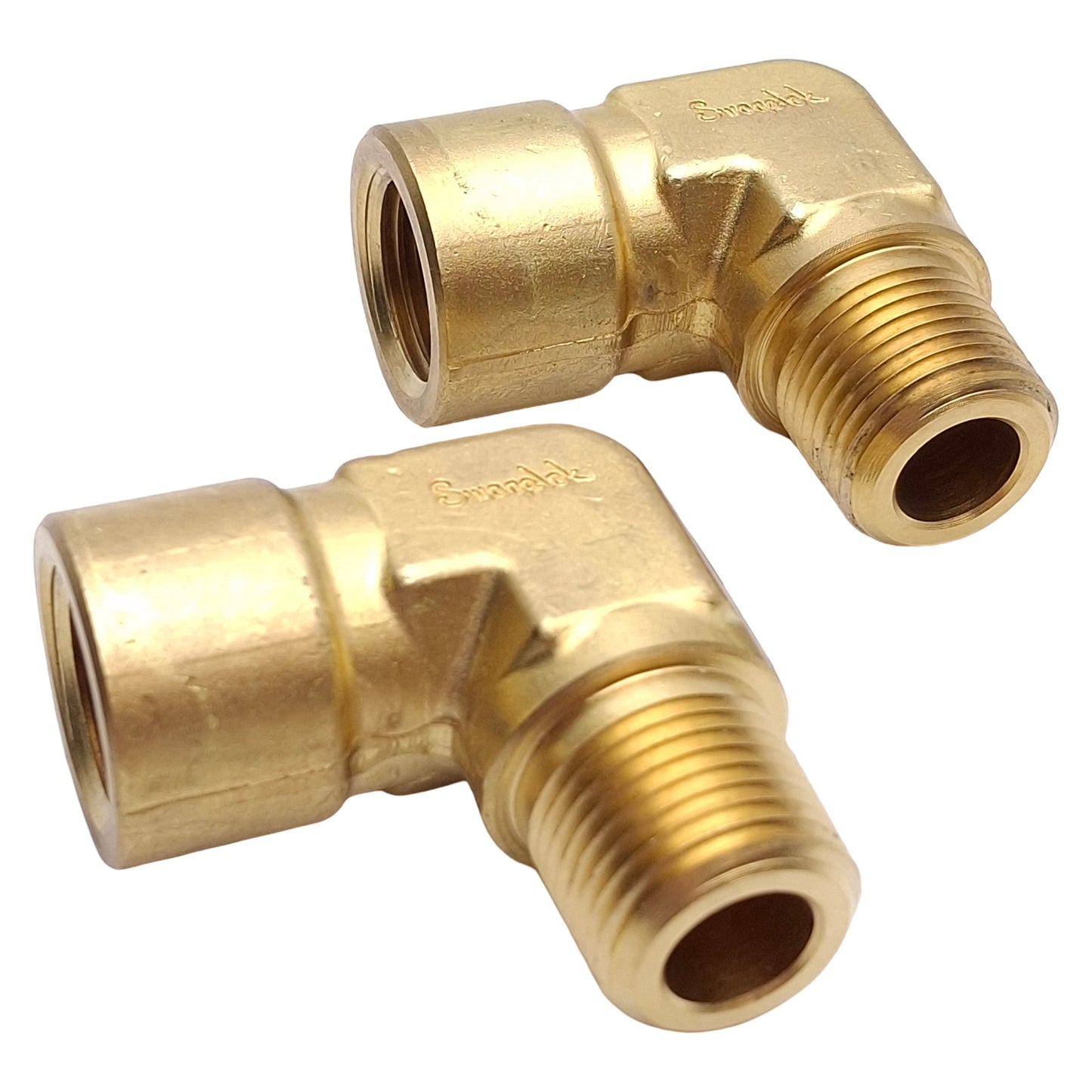 New – Open box Lot of 2 Swagelok B-8-SE Brass Street Elbow Fitting 1/2" NPT Female to Male