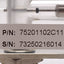 Used King Instrument 75201102C11 Acrylic Tube Flow Meter, 0-60SCFH, 100psi, 1/4in NPT