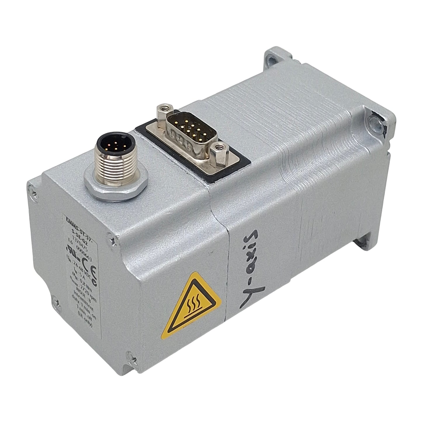 Used Festo EMMS-ST-57-S-SE-G2 Stepper Motor, 2-Phase, 1.8°/Step, 24-48VDC, NEMA23