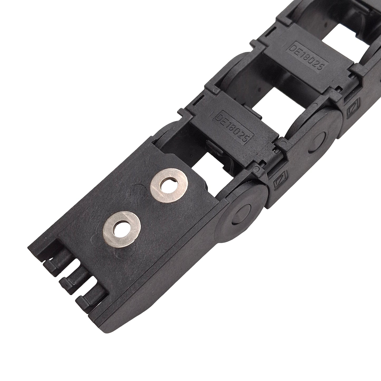 Used Murrplastik MP 18.1 025 R38 Energy Chain 18x25mm Inner ø38mm Bend 30-Link 43in