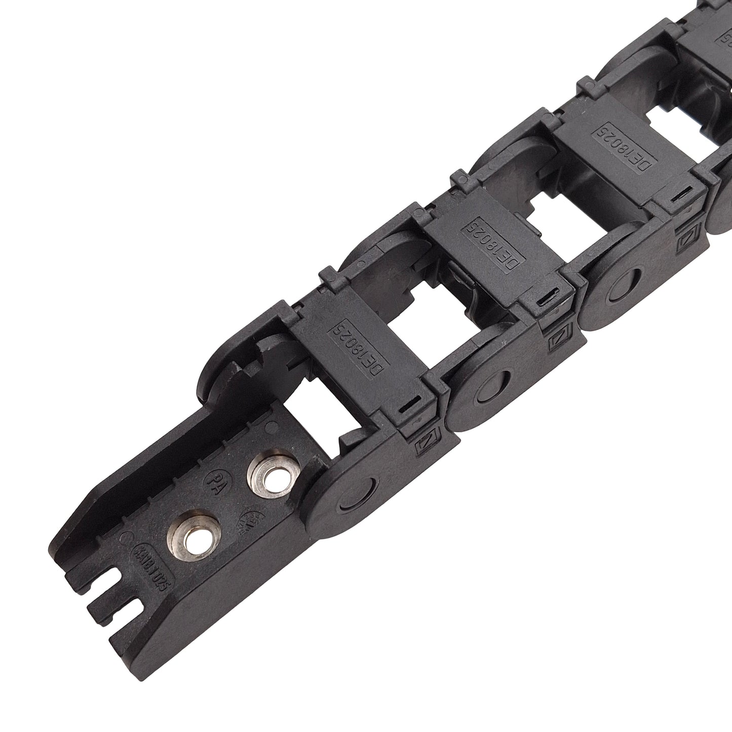 Used Murrplastik MP 18.1 025 R38 Energy Chain 18x25mm Inner ø38mm Bend 30-Link 43in