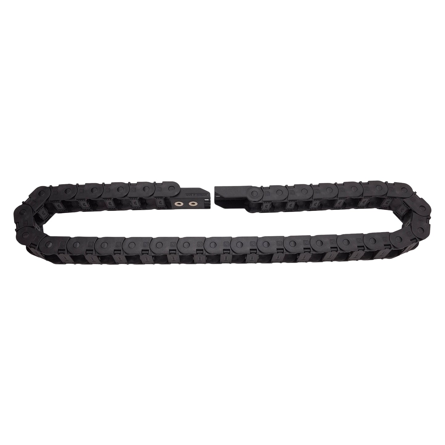 Used Murrplastik MP 18.1 025 R38 Energy Chain 18x25mm Inner ø38mm Bend 30-Link 43in