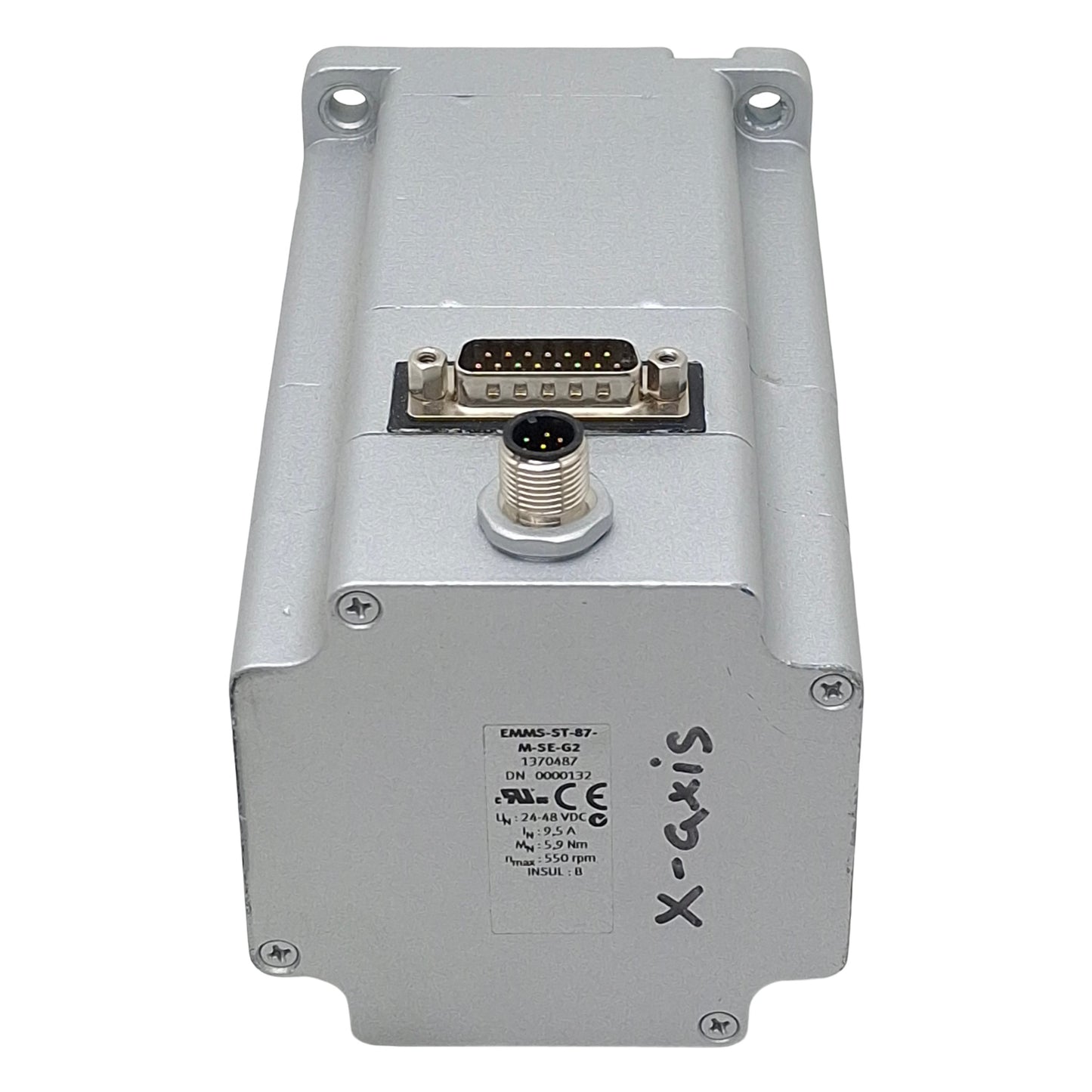 Used Festo EMMS-ST-87-M-SE-G2 Stepper Motor, 2-Phase, 1.8°/Step, 24-48VDC, NEMA34