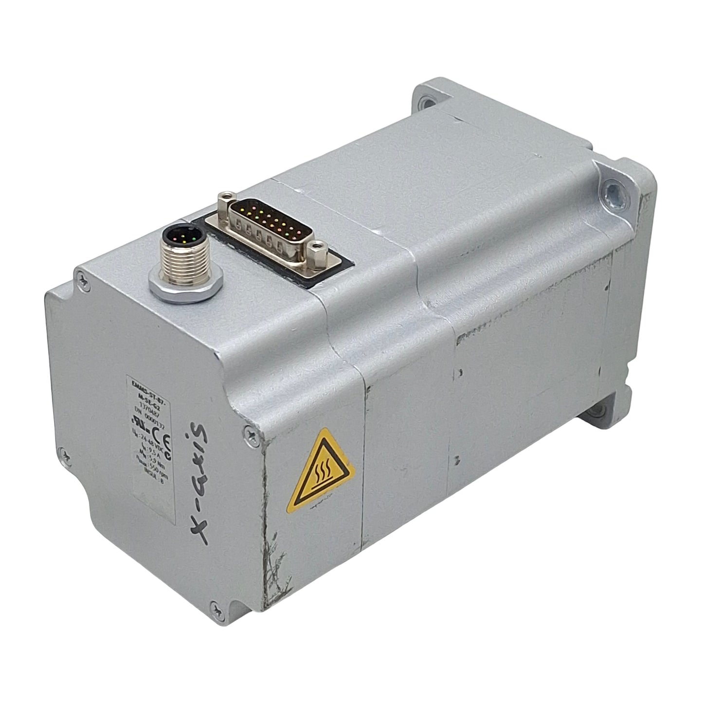 Used Festo EMMS-ST-87-M-SE-G2 Stepper Motor, 2-Phase, 1.8°/Step, 24-48VDC, NEMA34