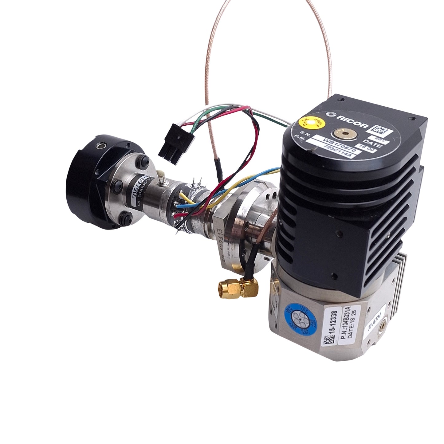Used Infrared Associates 134B331A Stirling Cooled Infrared Detector 723C114A, 28V