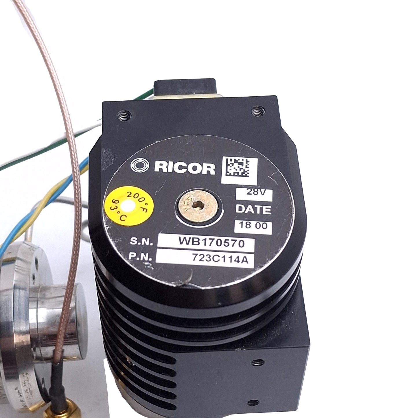 Used Infrared Associates 134B331A Stirling Cooled Infrared Detector 723C114A, 28V