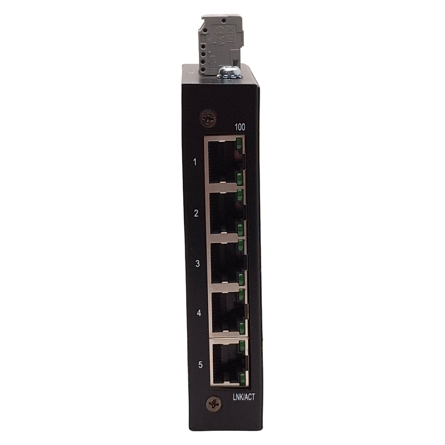 Used Wago 852-111 Industrial Ethernet Switch, 5-Port, RJ45, 18-30VDC, DIN Rail