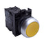 Used Baco L21AH20-3EAYL10 Pushbutton Switch, Momentary, Yellow, 1NO, 500VAC 4A, 22mm