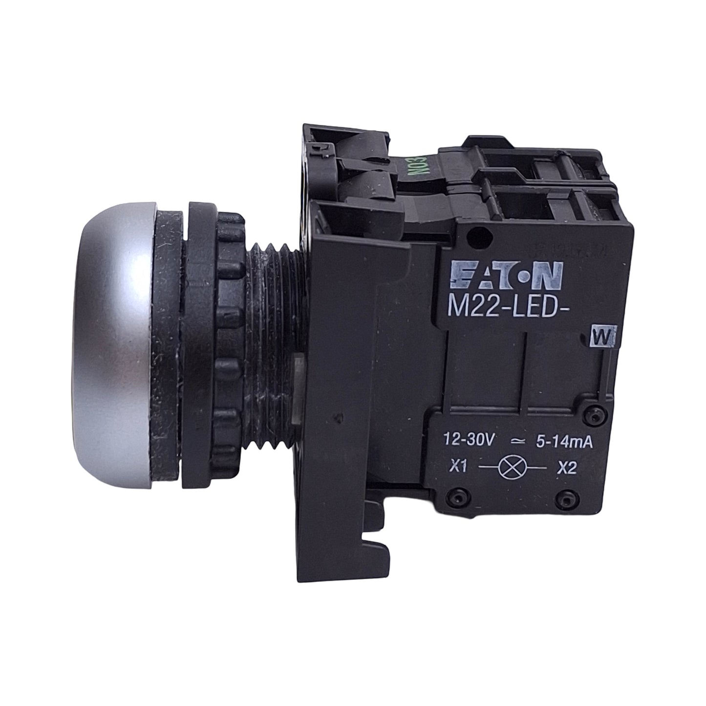 Used Baco L21AH20-3EAYL10 Pushbutton Switch, Momentary, Yellow, 1NO, 500VAC 4A, 22mm