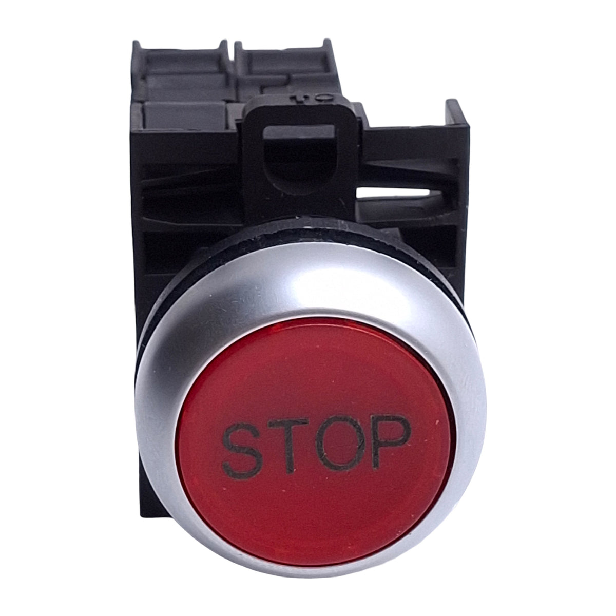 Used Baco L21AH20-3EARL01 *Stop* Pushbutton Switch Momentary Red, 1NC, 500V 4A, 22mm