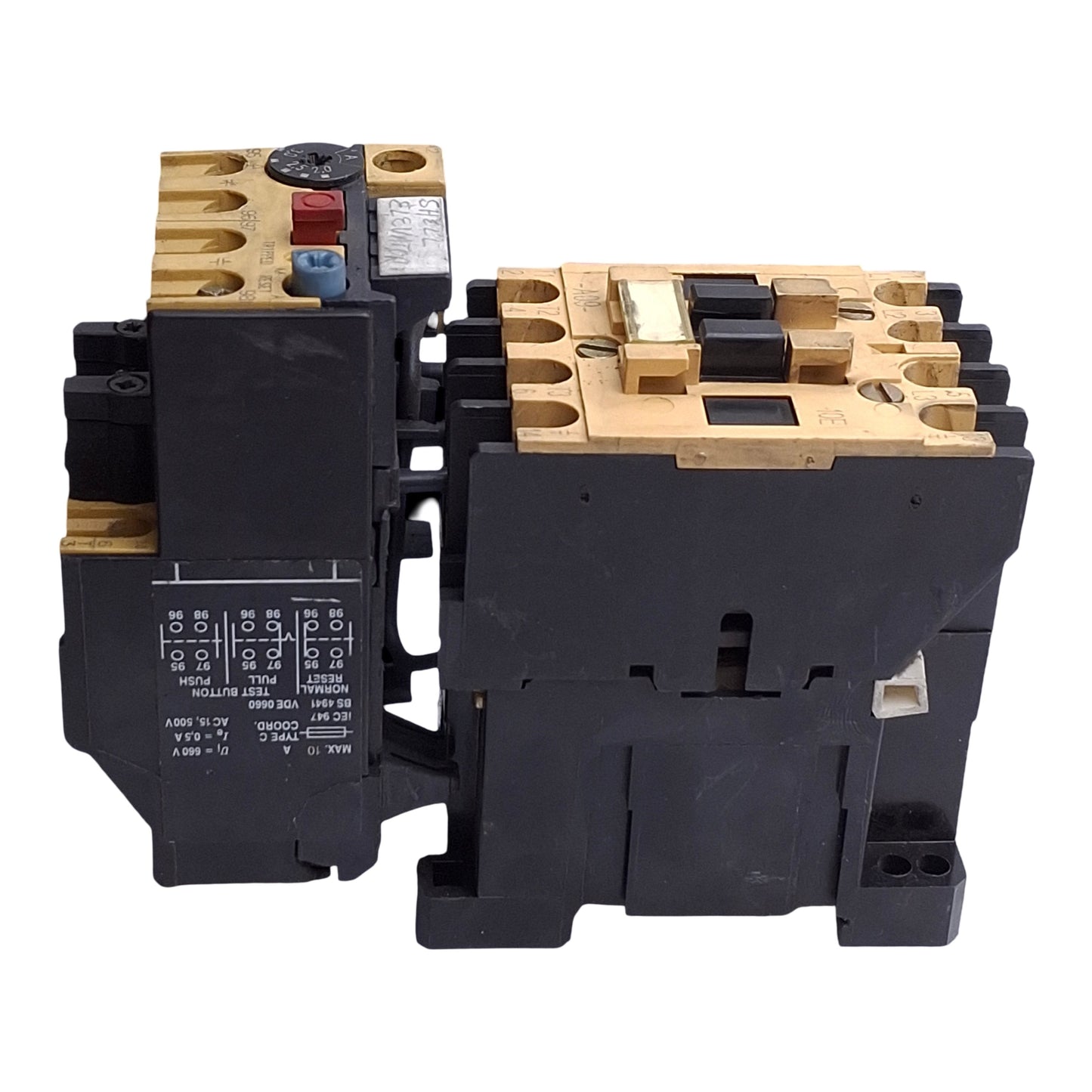 Used Allen Bradley 100-A09ND3 w/ 193-BSB30 Contactor & Overload Relay 5HP 120VAC Coil