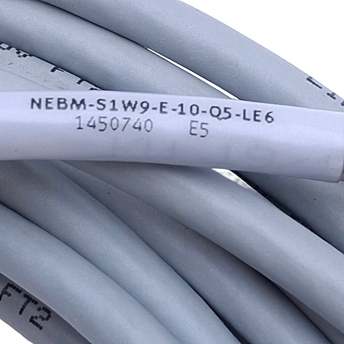 Used Festo NEBM-S1W9-E-10-Q5-LE6 Motor Cable Angled D-Sub 9-Pin to Flying Leads, 10m