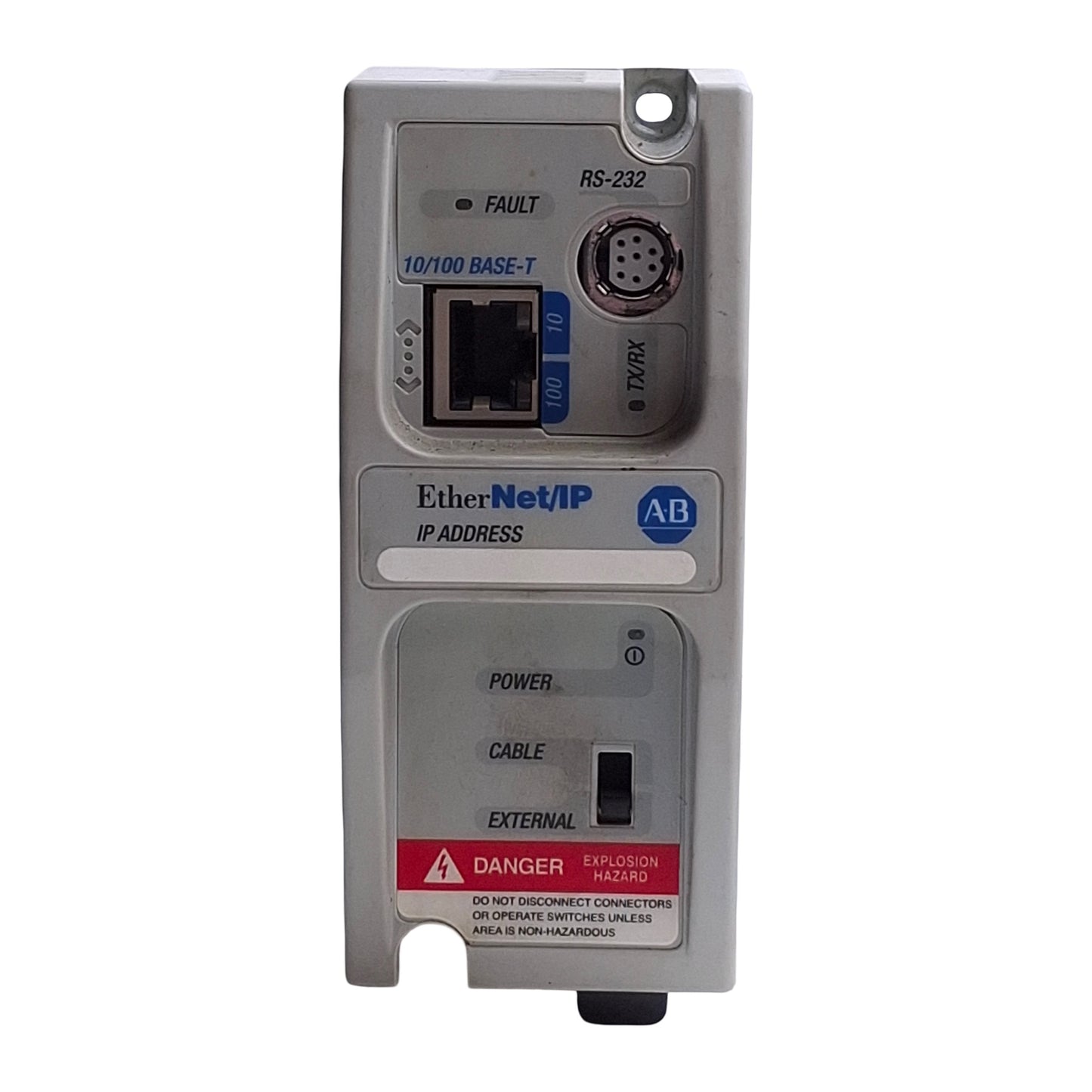 Used Allen Bradley 1761-NET-ENI Ser 3 FRN 3.01 EtherNet/IP Interface MicroLogix