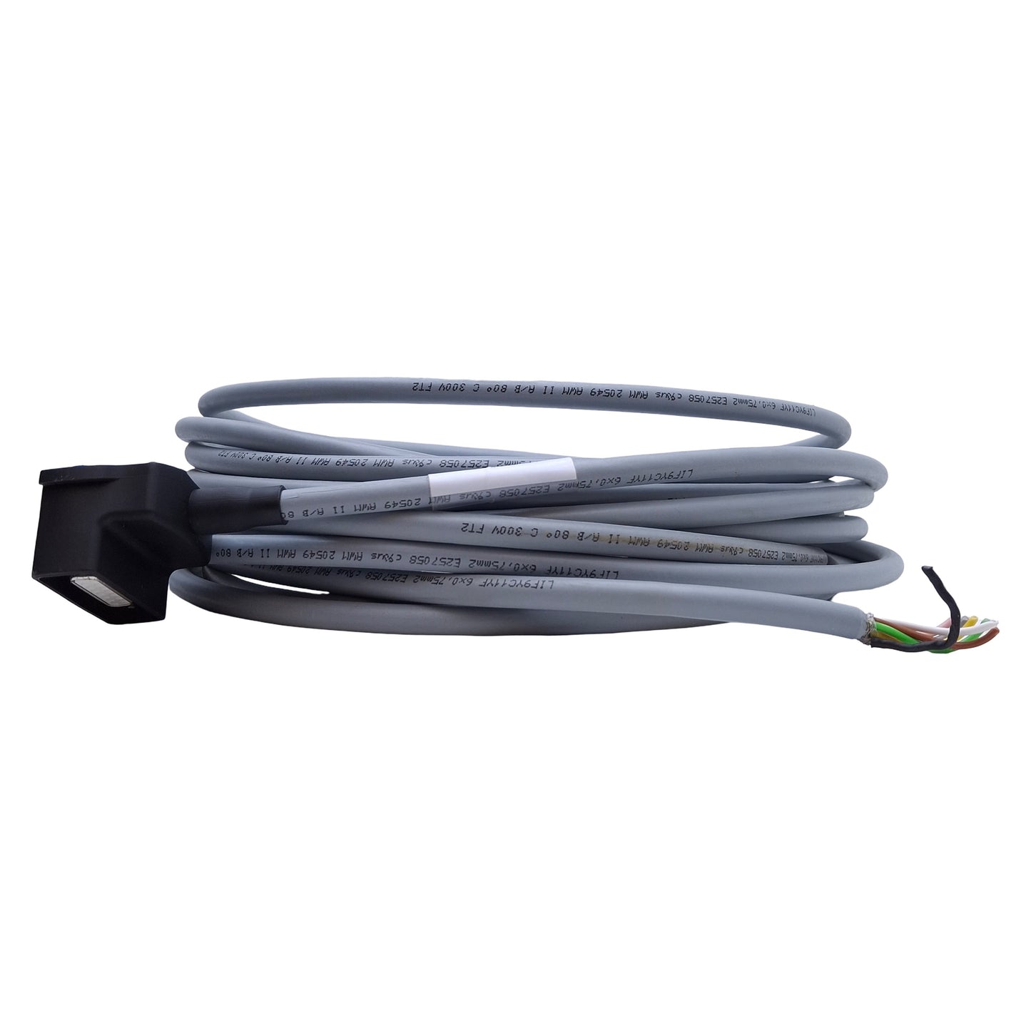 Used Festo NEBM-S1W15-E-10-Q5-LE6 Motor Cable Angled D-Sub 15-Pin to Flying Lead, 10m