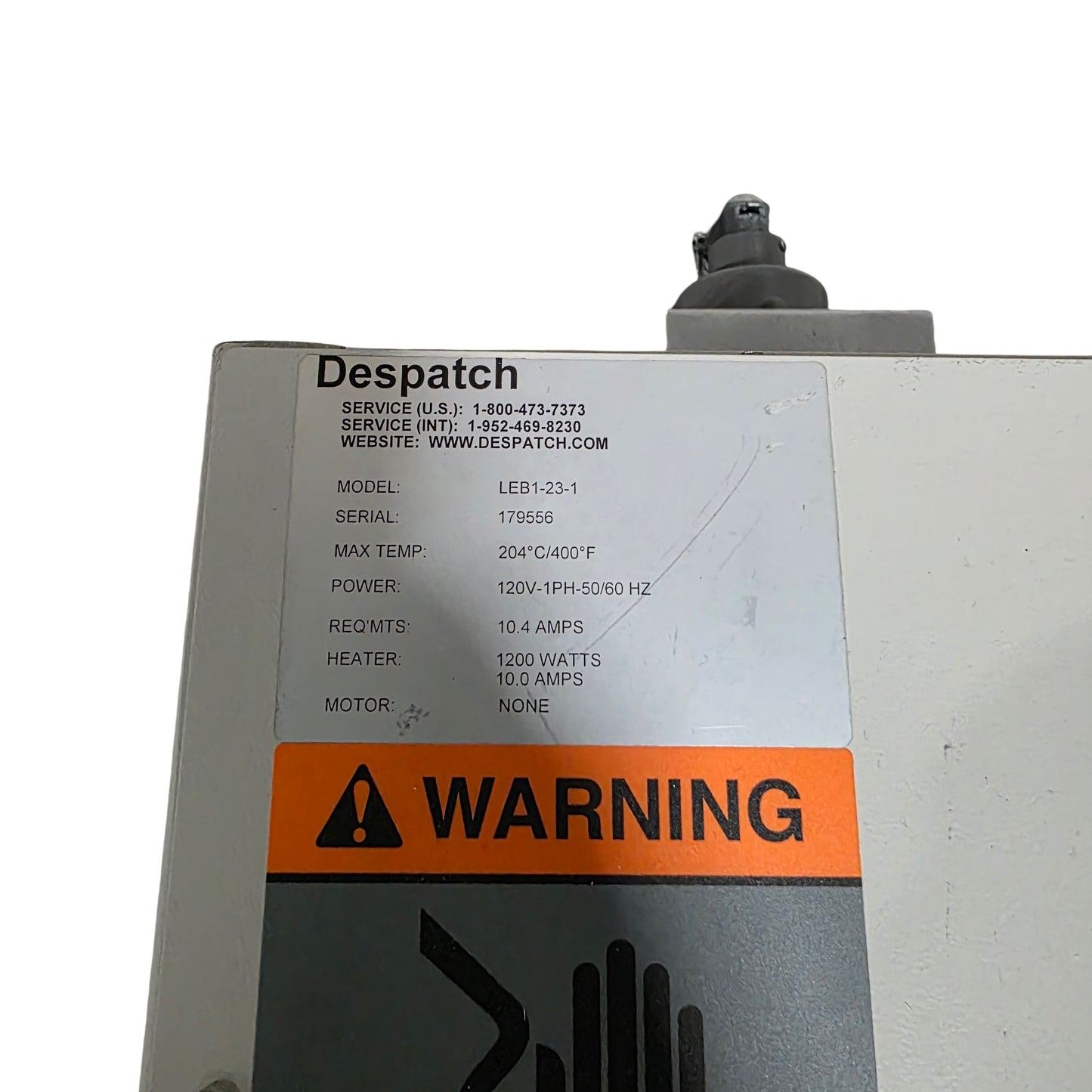 Used Despatch LEB1-23-1 Natural Convection Oven 2.3CuFt Amb+5°C To 204°C 120VAC 10.4A