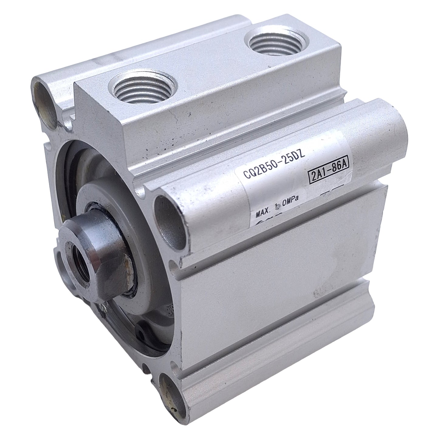 Used SMC CQ2B50-25DZ Compact Double Acting Cylinder 50mm Bore, 25mm Stroke, 1/4"RC