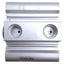 Used SMC CQ2B50-25DZ Compact Double Acting Cylinder 50mm Bore, 25mm Stroke, 1/4"RC