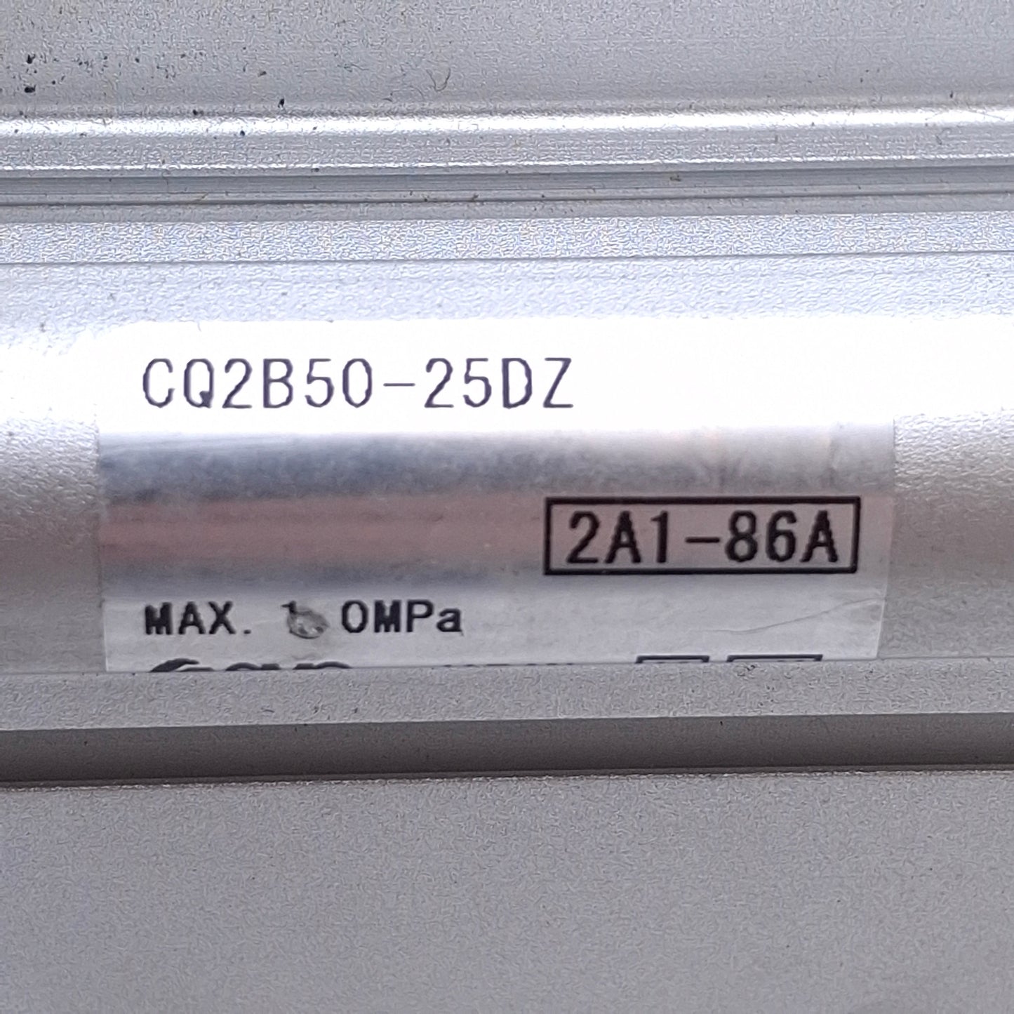 Used SMC CQ2B50-25DZ Compact Double Acting Cylinder 50mm Bore, 25mm Stroke, 1/4"RC