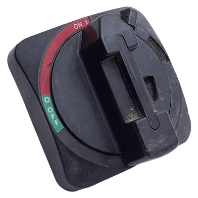 Used Allen Bradley 194R-HS4 Disconnect Rotary Switch Handle, Black, 2-Position, 90°