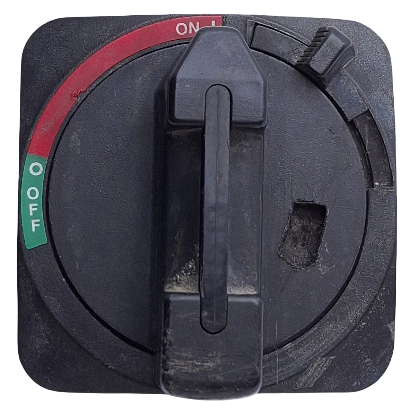 Used Allen Bradley 194R-HS4 Disconnect Rotary Switch Handle, Black, 2-Position, 90°