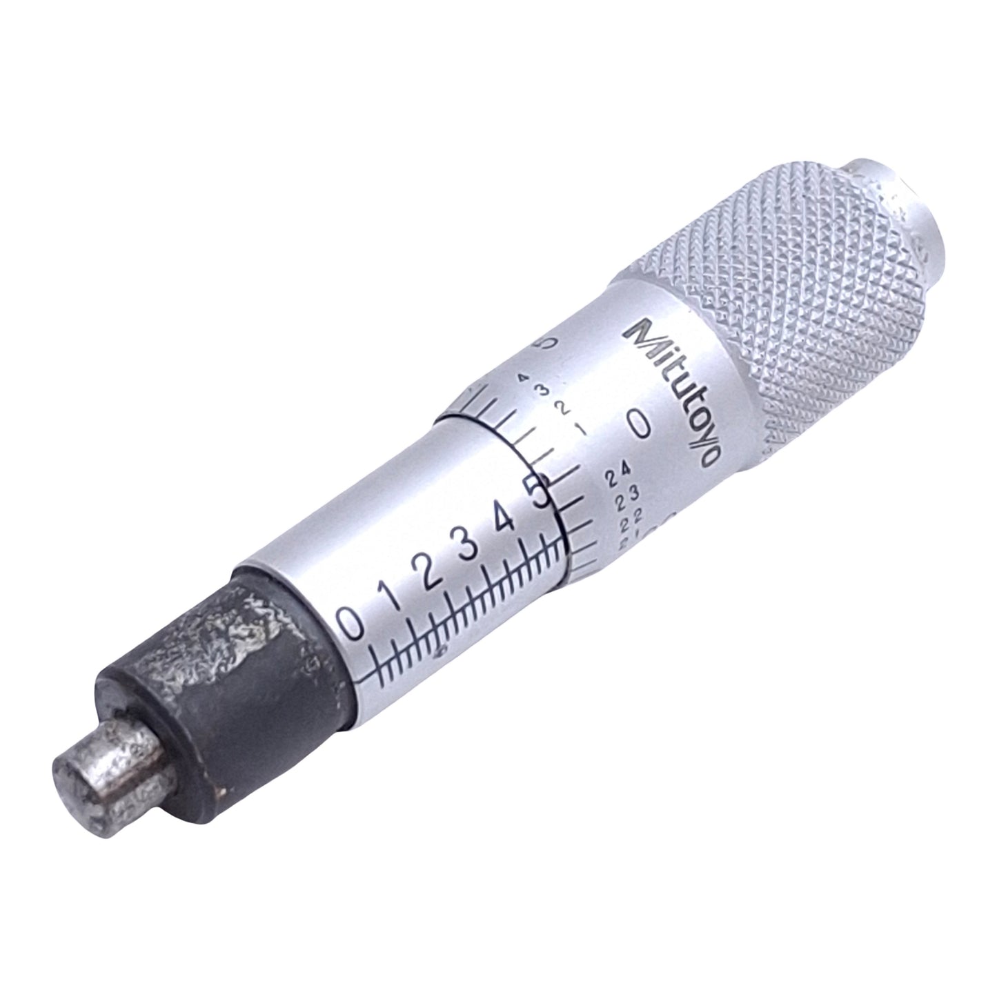 Used Mitutoyo 2006734 Micrometer Head 0-0.500in Range, 0.001in Graduations, Round Tip