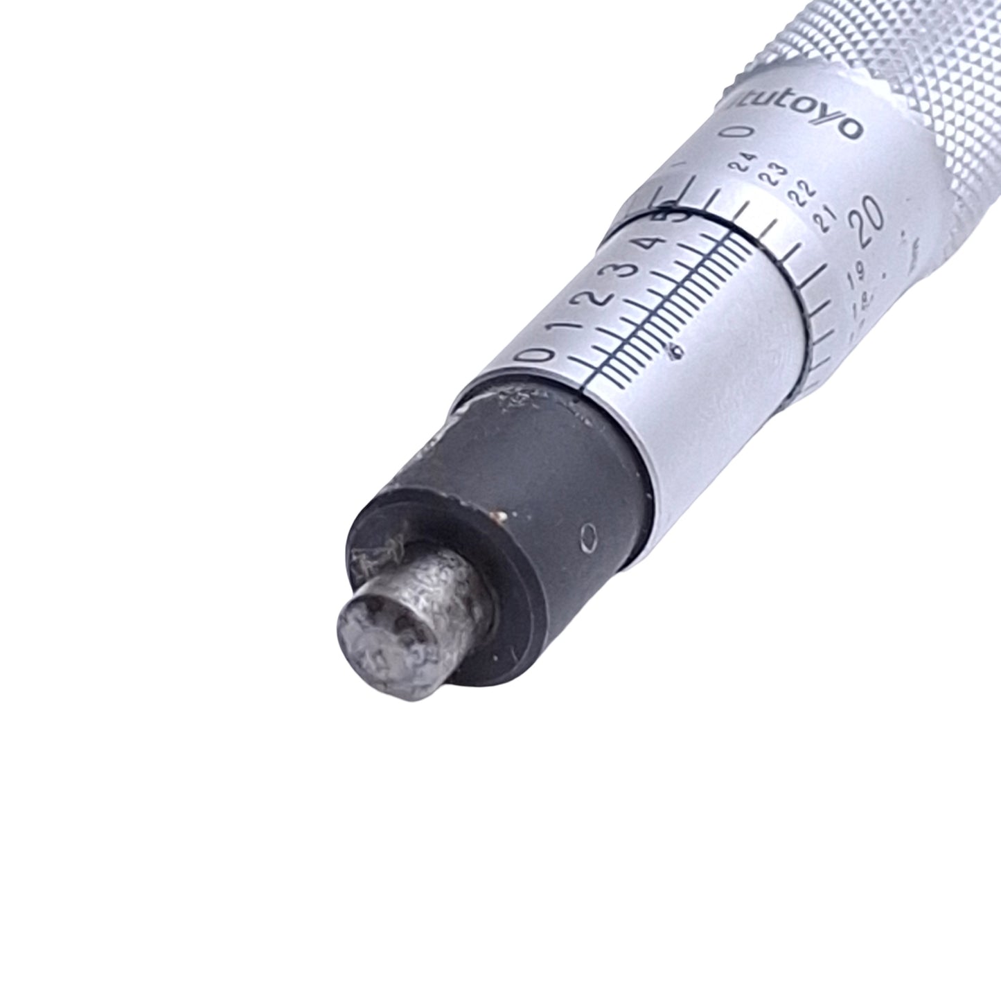 Used Mitutoyo 2006734 Micrometer Head 0-0.500in Range, 0.001in Graduations, Round Tip