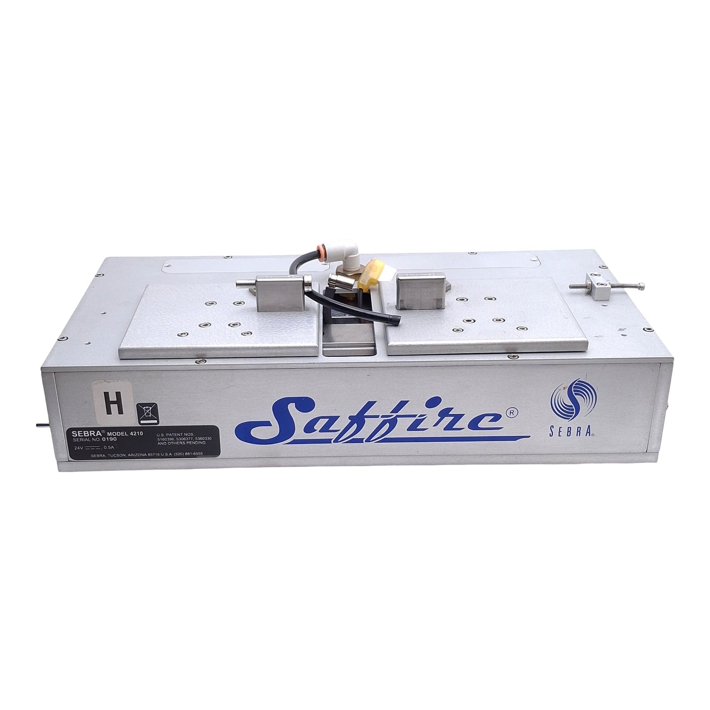 Used Sebra 4210 Saffire Cath Tipping Bonding Forming Molding Platform 9.6lbs@30psi