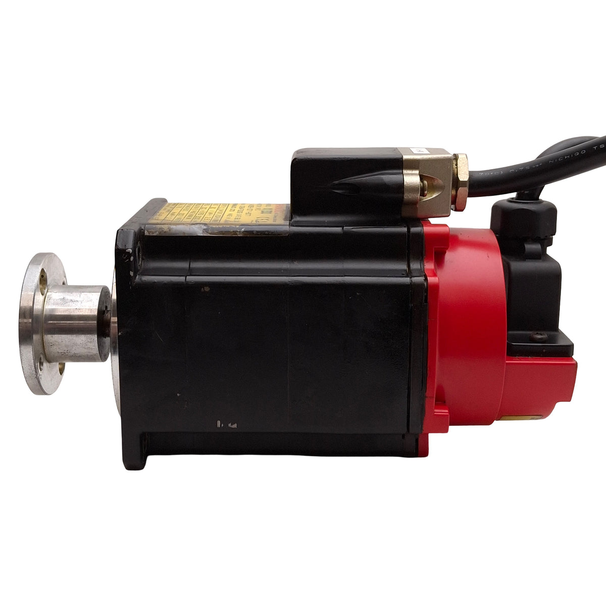 Used Fanuc A06B-0371-B077 α1/3000 AC Servo Motor, 0.3kW, 3Ø 90VAC 2.5A 200Hz, 3000rpm